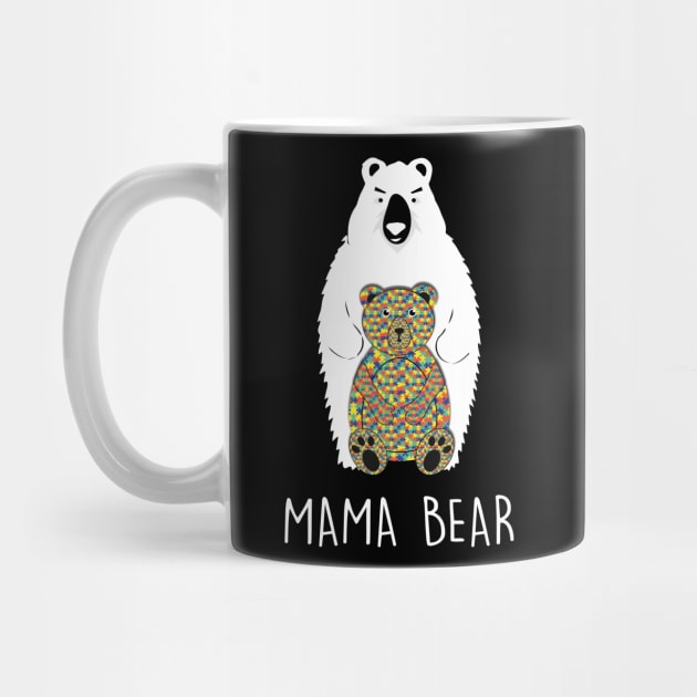 Bear TShirt Mama Autism Shirt Mother's Day Gift by ChristianCrecenzio